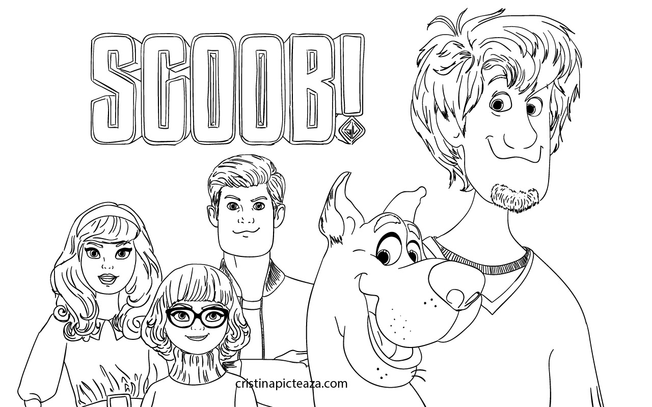 Scoob coloring pages