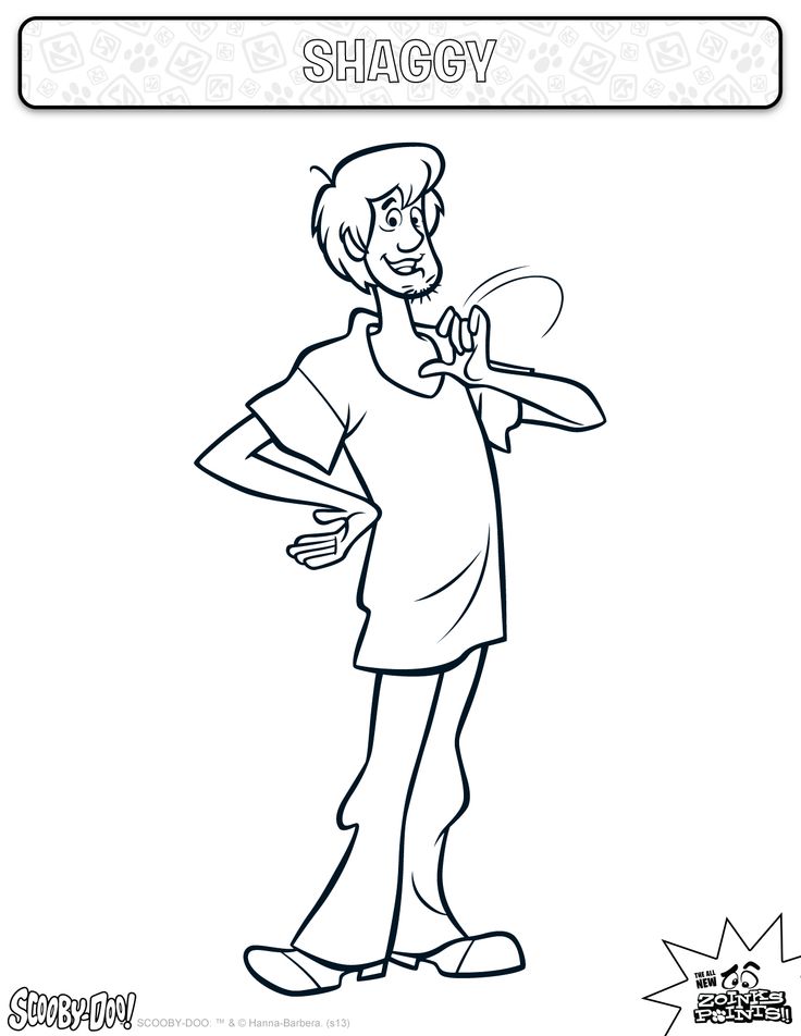 Shaggy coloring sheet activities coloring kids scoobydoo scooby doo coloring pages scooby doo images cartoon coloring pages