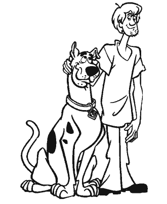 Scooby doo coloring pages for kids
