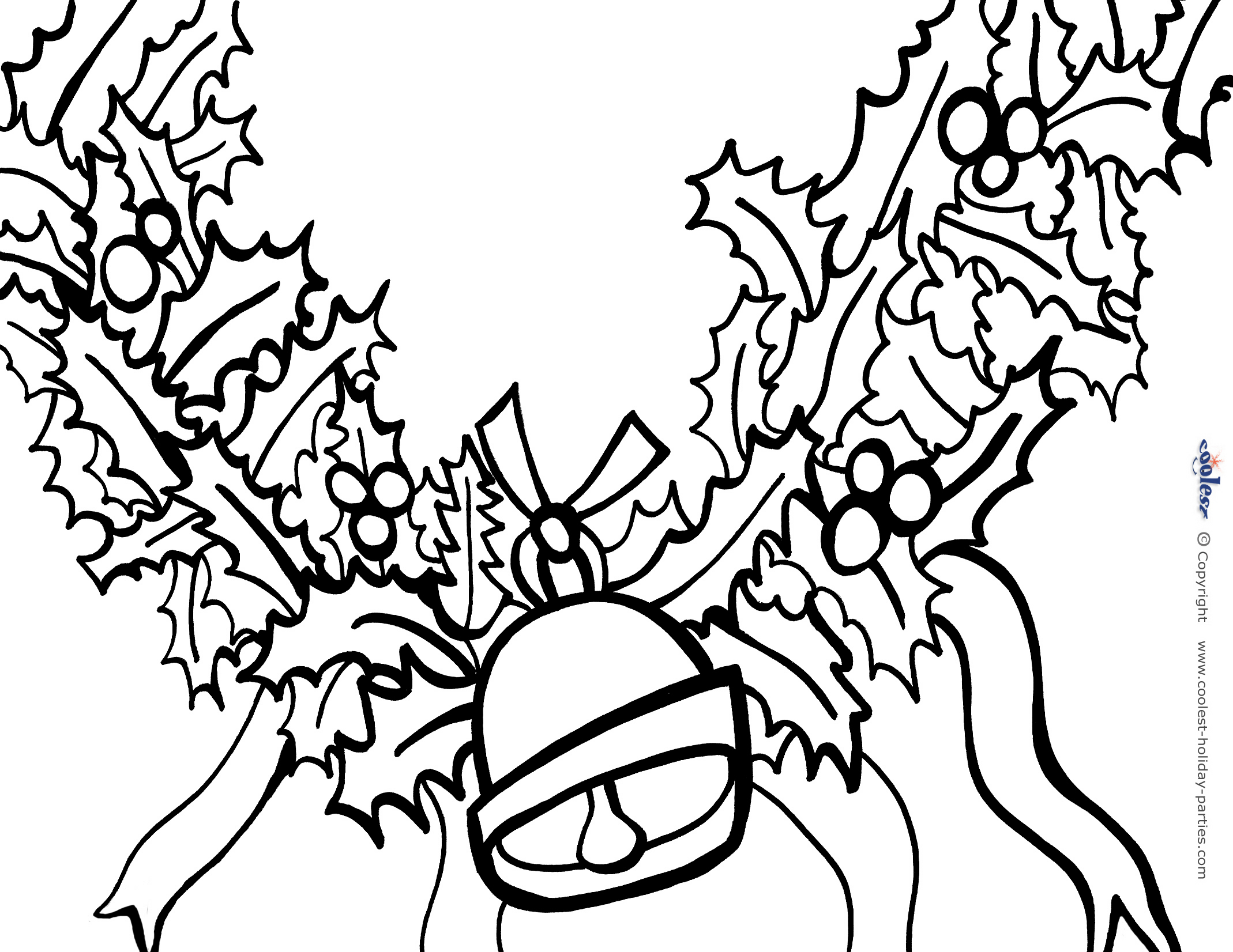 Printable christmas coloring page