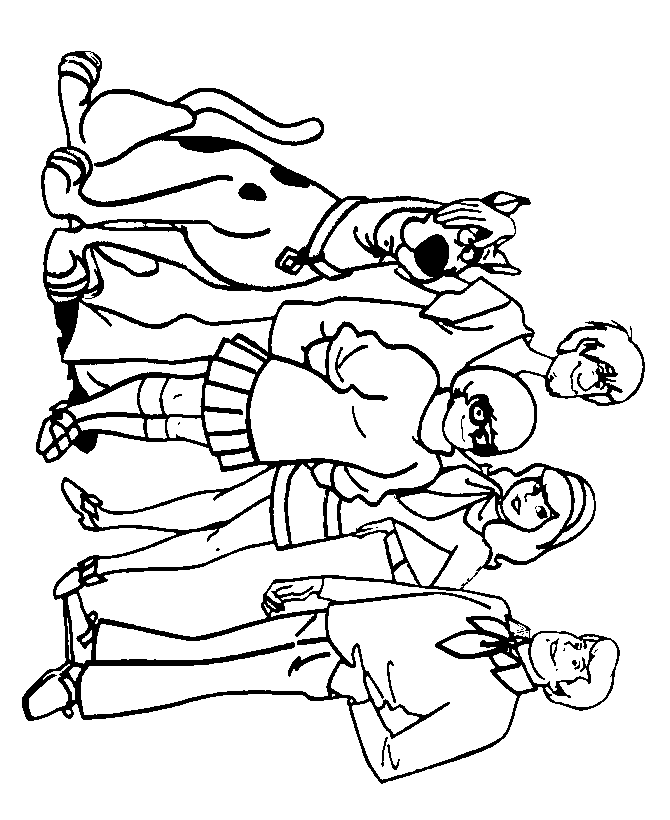 Scooby doo gang coloring pages