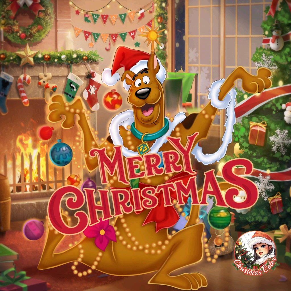 Scooby doo wishing you a merry christmas by bruski on