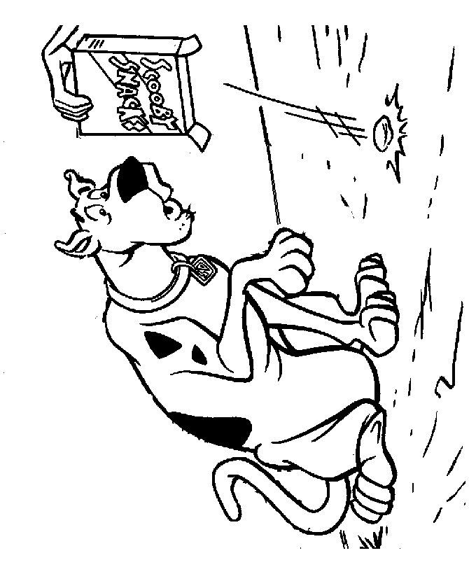 A scooby snack coloring page