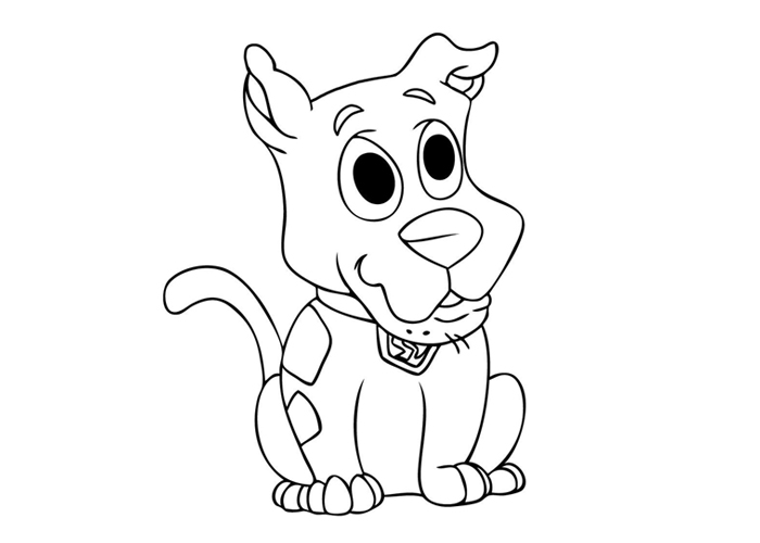 Baby scooby doo coloring pages