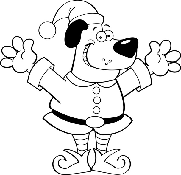 Coloring christmas free stock vectors