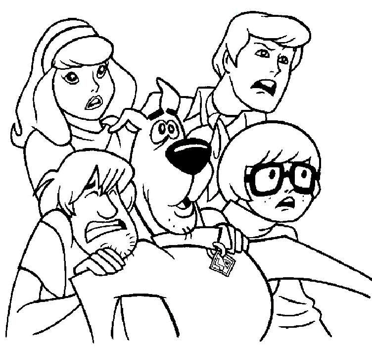 Free printable scooby doo coloring pages for kids