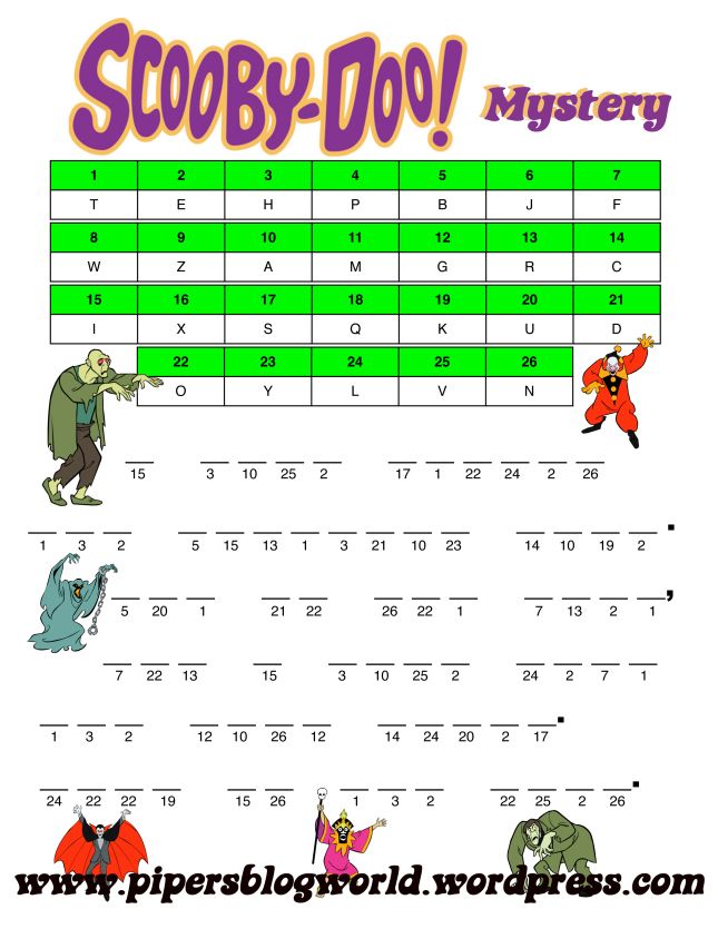 Posts about shaggy on pipers blogworld scooby doo birthday party halloween worksheets coding for kids