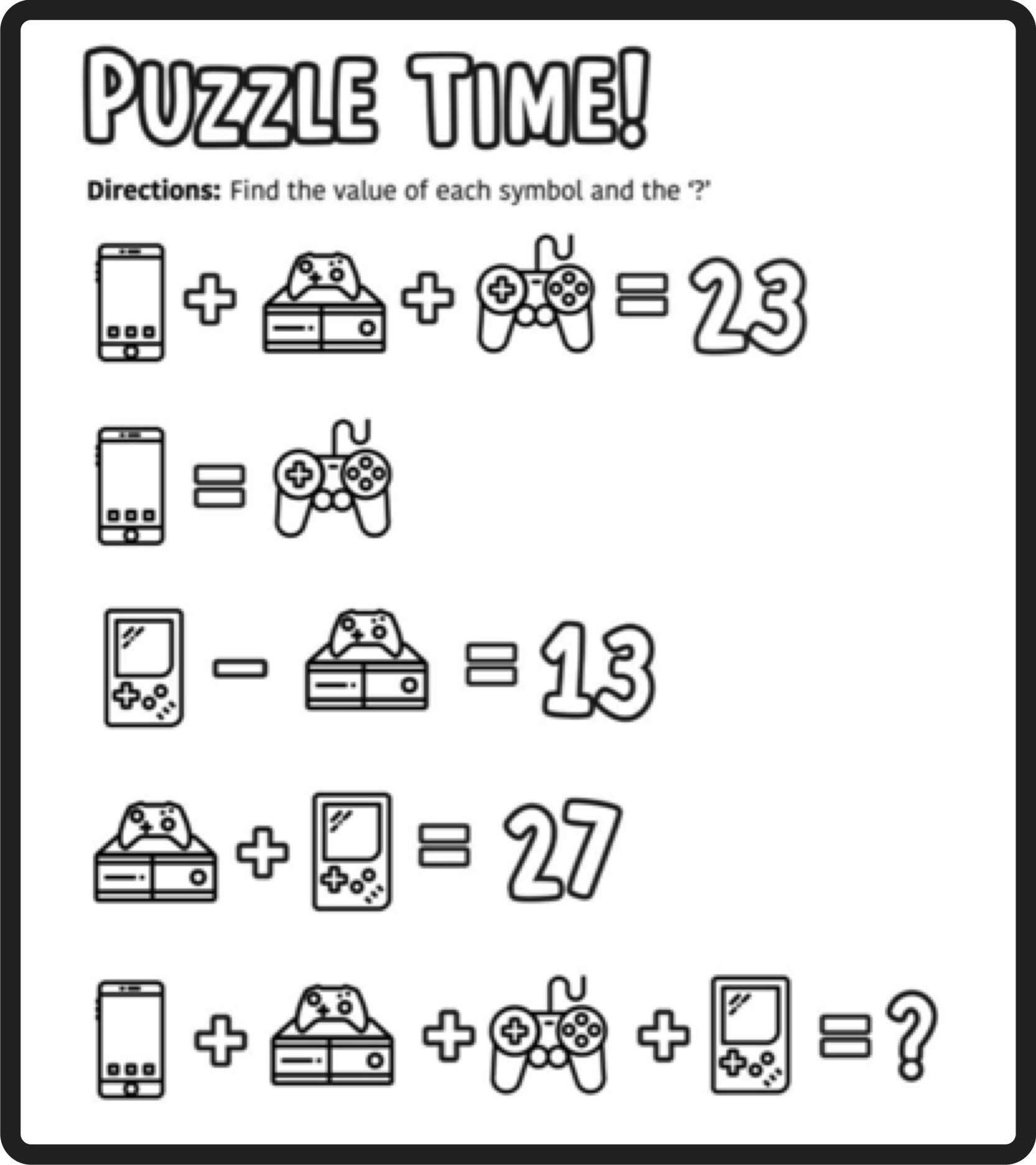 Free math puzzles â mashup math