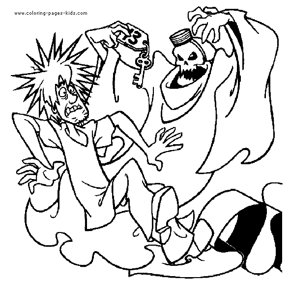 Scooby doo color page