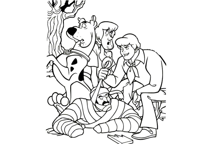 Scooby doo monster coloring pages