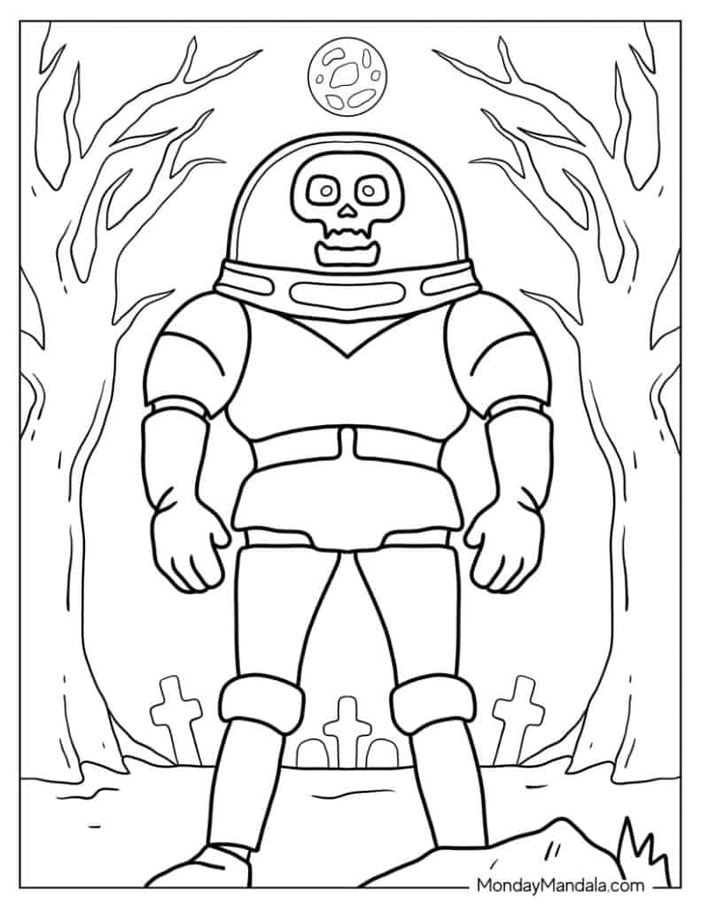 Monster coloring pages free pdf printables