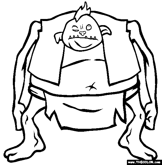 Onsters online coloring pages