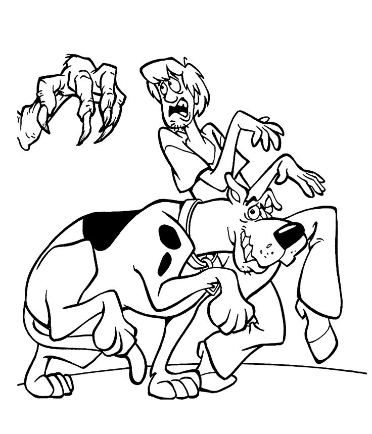 Monster from scooby doo coloring pages for kids printable free scooby doo coloring pages monster coloring pages cartoon coloring pages