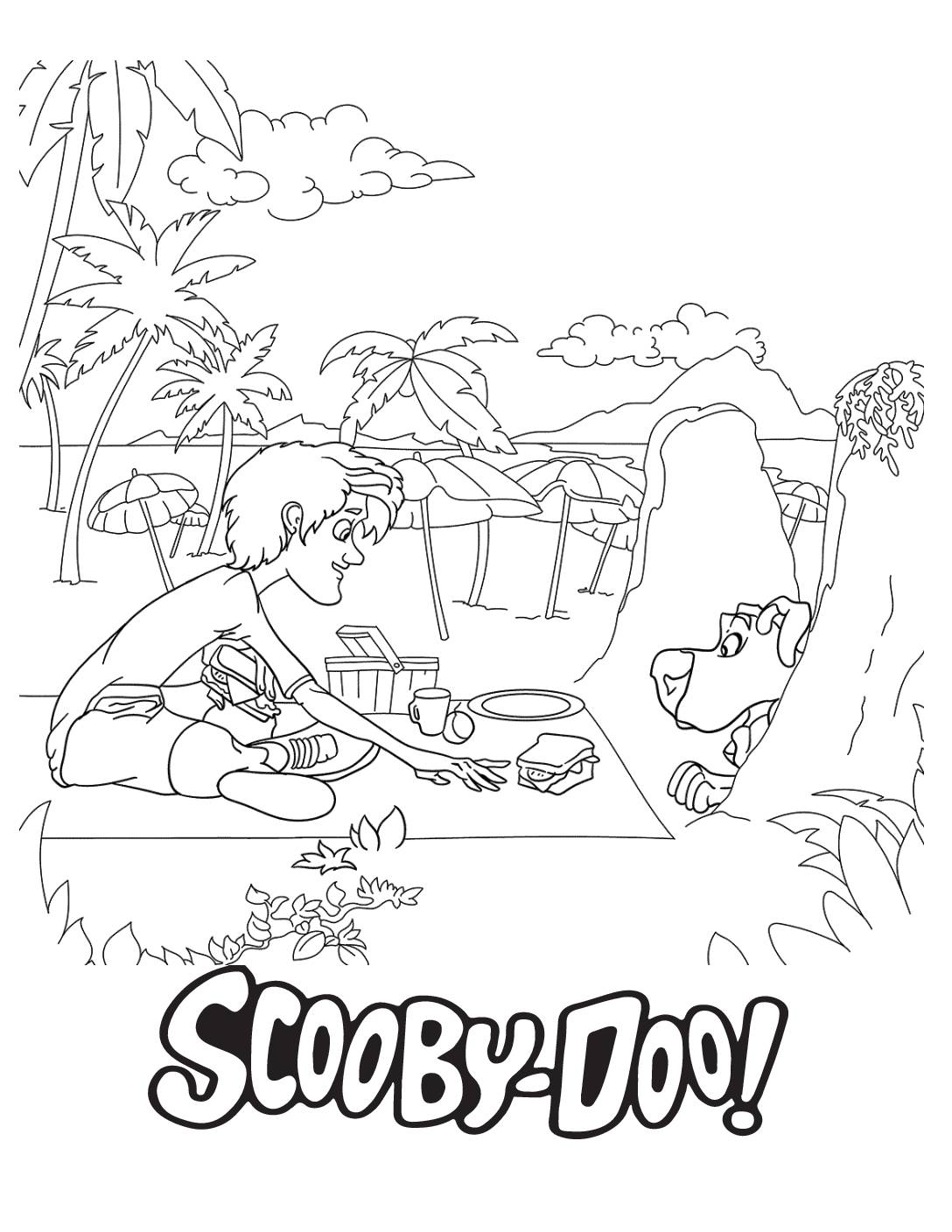 Coloring page scooby doo