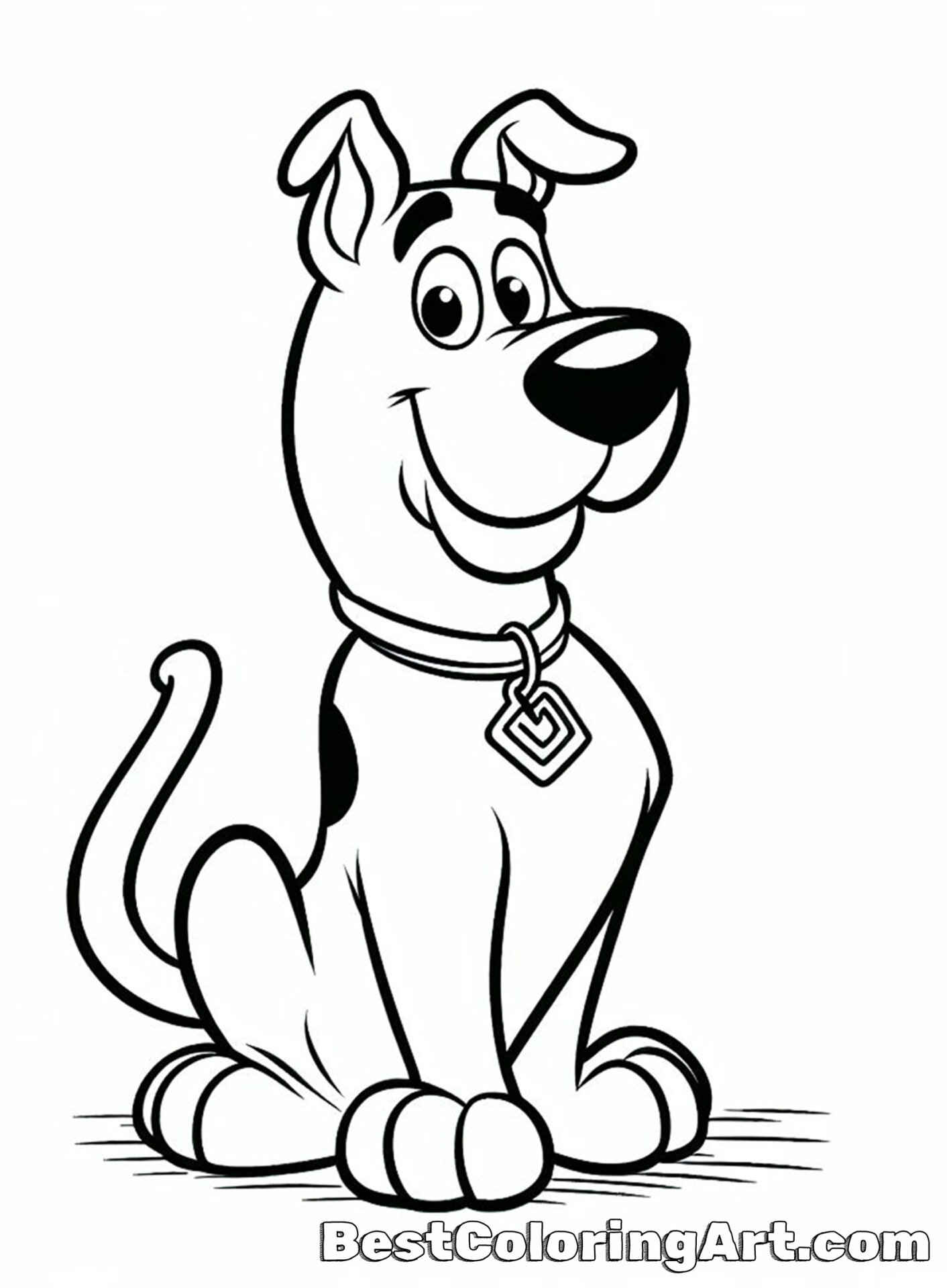 Scooby doo coloring page