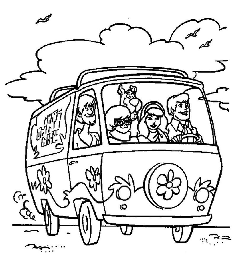 Funny scooby doo coloring pages pdf