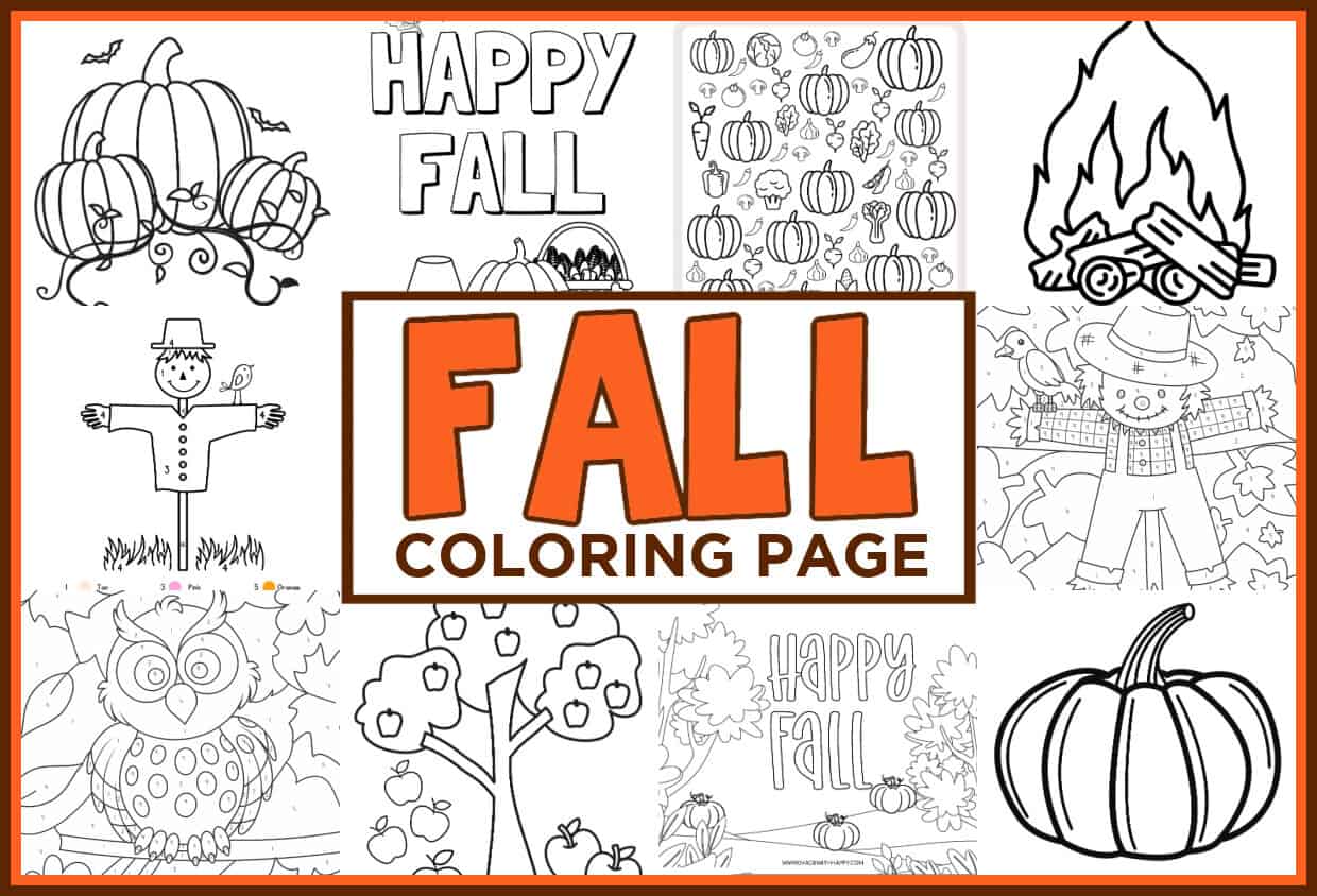 October coloring pages