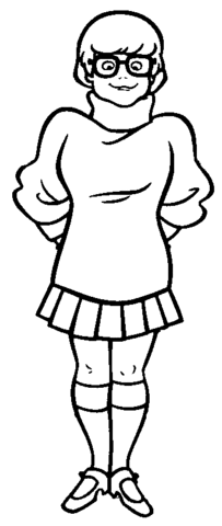 Velma dinkley coloring page scooby doo coloring pages scooby doo images coloring pages to print