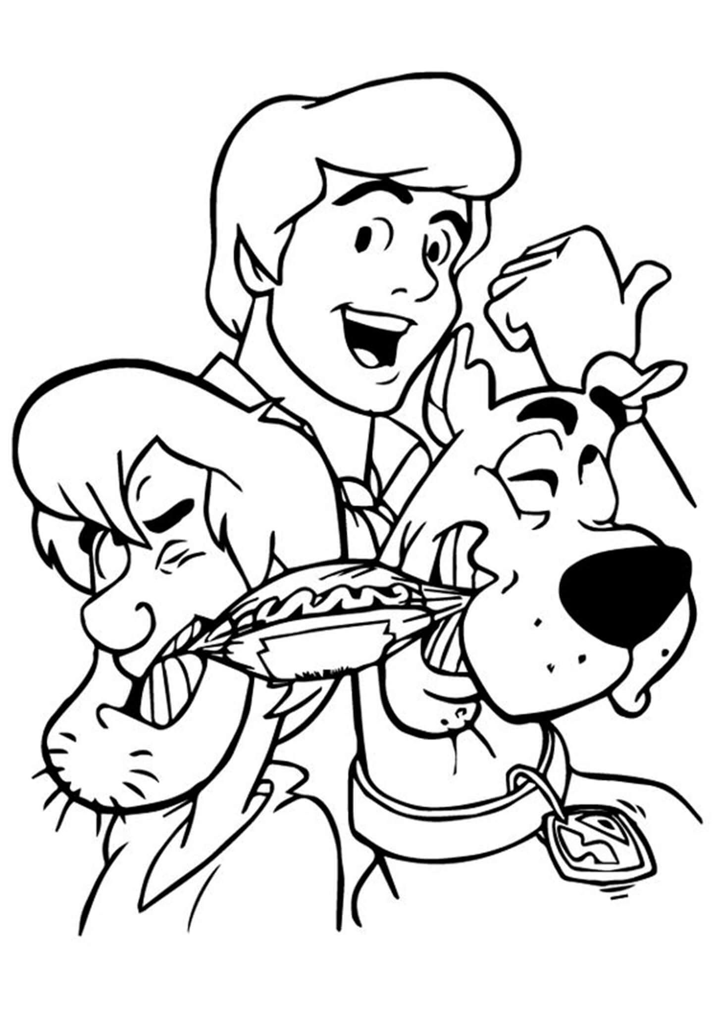 Free easy to print scooby doo coloring pages scooby doo coloring pages cartoon coloring pages valentine coloring pages