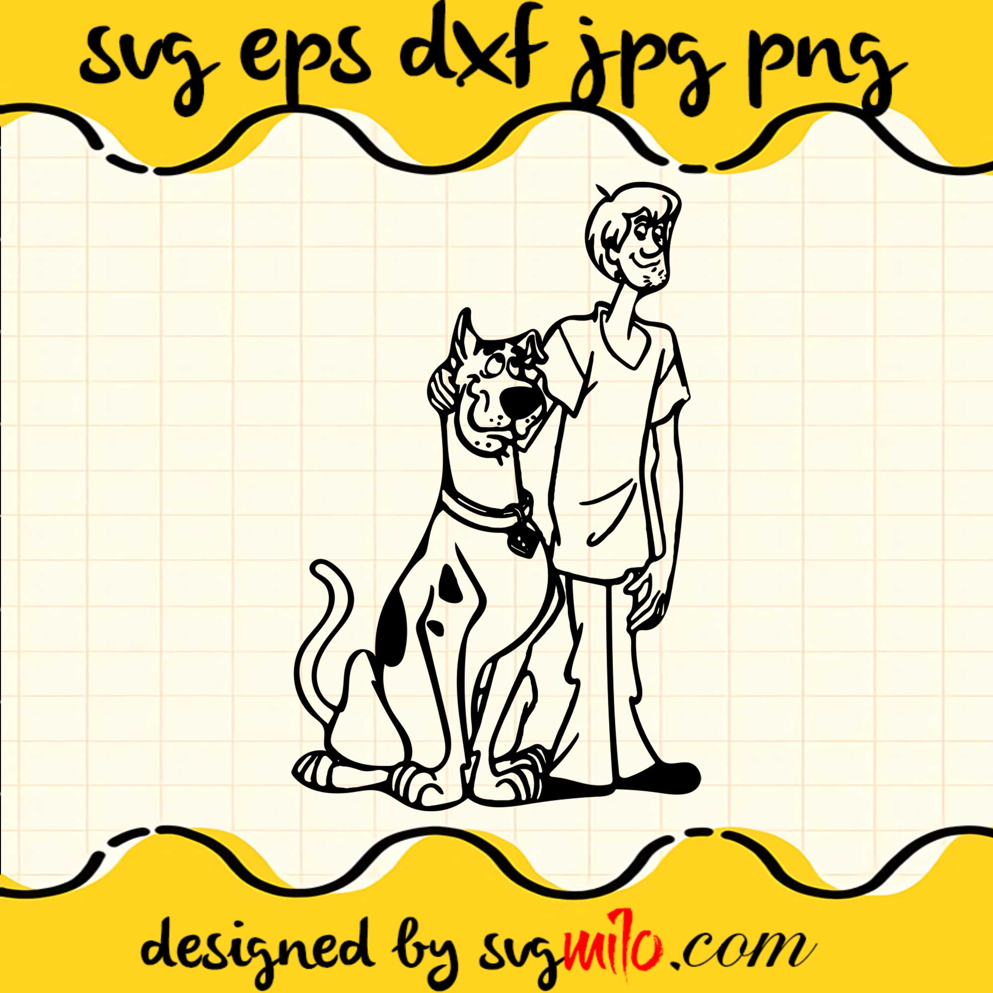 The flintstones coloring cricut cut file silhouette cutting filepremium quality svg