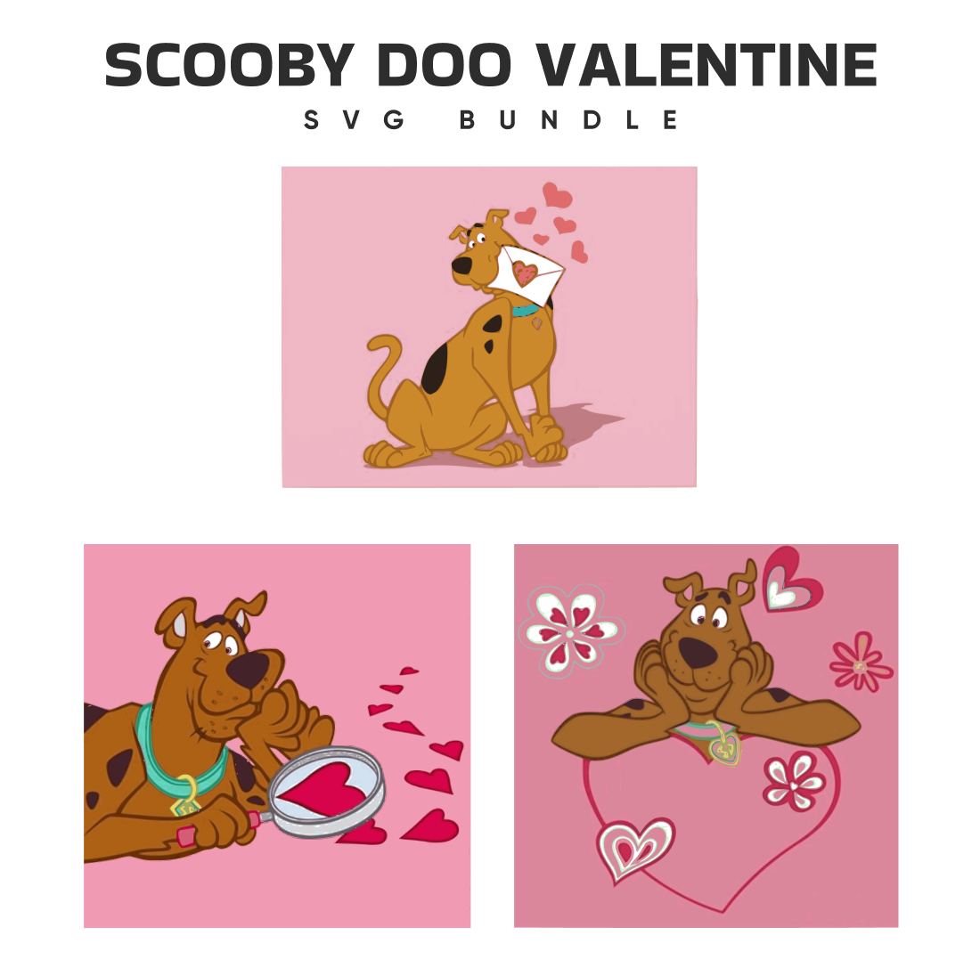 Scooby doo valentine svg â