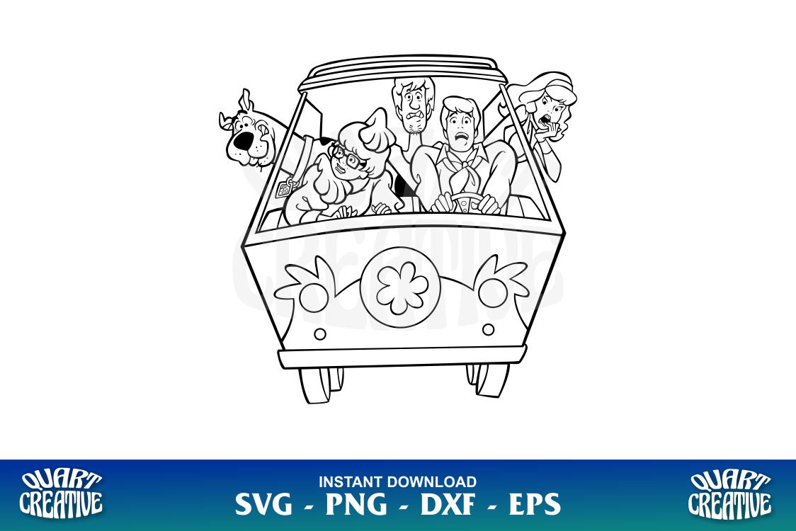 The mystery machine scooby doo svg