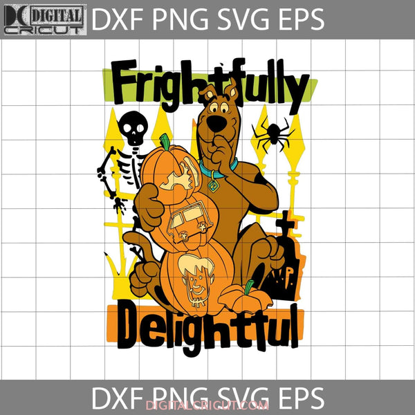 Frightfully svg delightful svg scooby