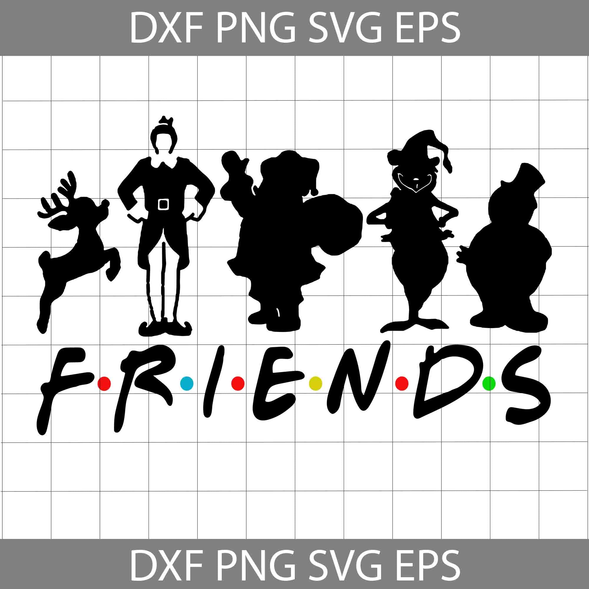 Friends svg characters svg cricut file clipart svg png eps dxf
