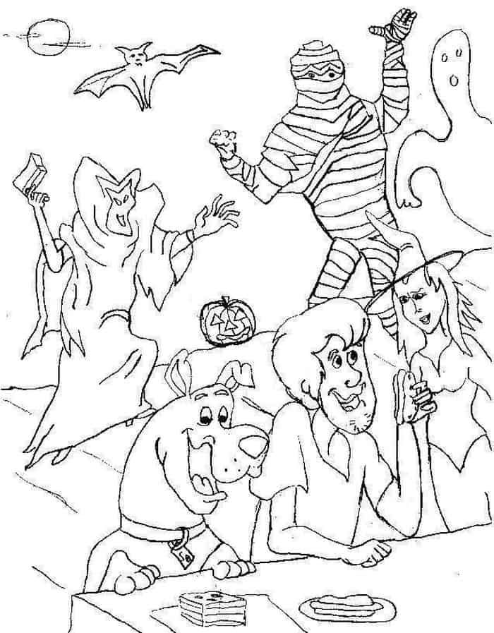 Scooby doo coloring pages printable