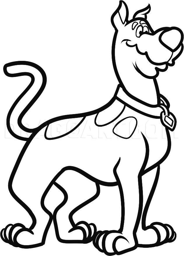 How to draw scooby doo step by step drawing guide by dawn dragoart scooby doo coloring pages scooby doo images coloring pages