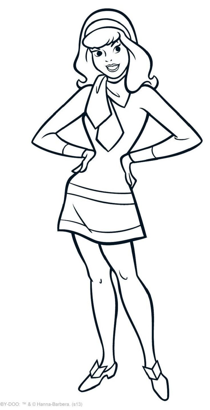 Scooby doo daphne coloring pages check more at httpcoloringareasscooby