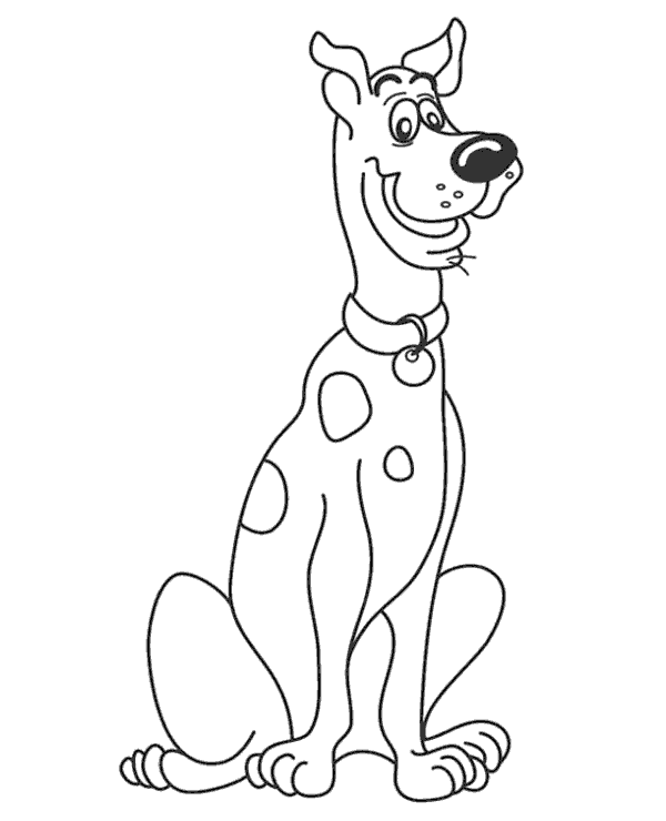 Scooby doo printable coloring page to print or download