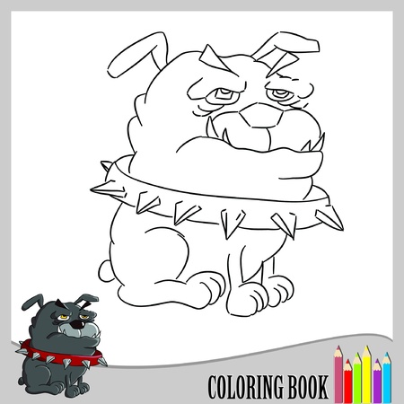 Pug coloring book stock vector illustration and royalty free pug coloring book clipart