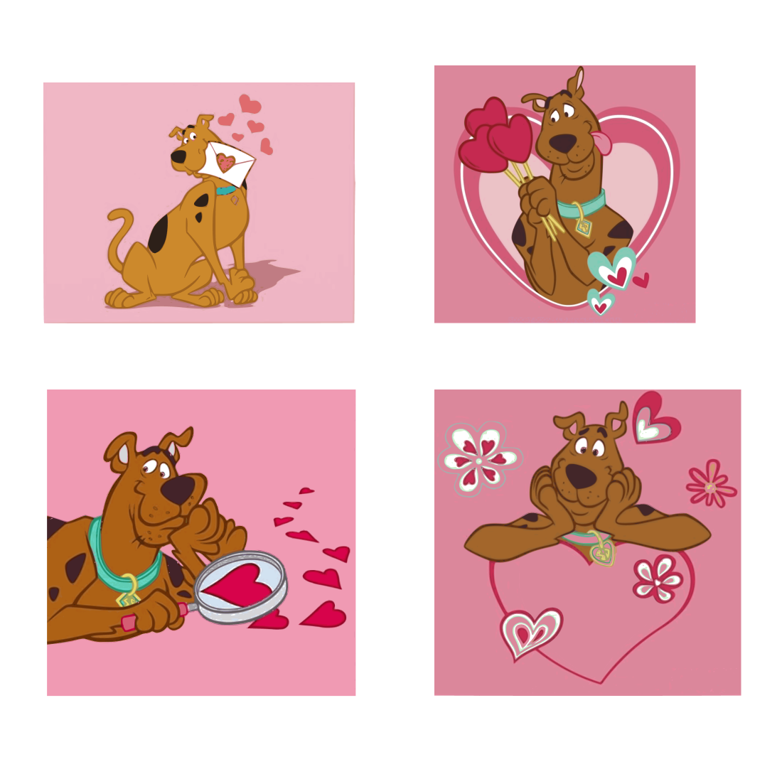 Scooby doo valentine svg â