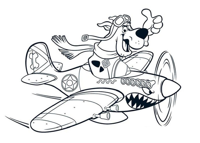 Scooby doo coloring page