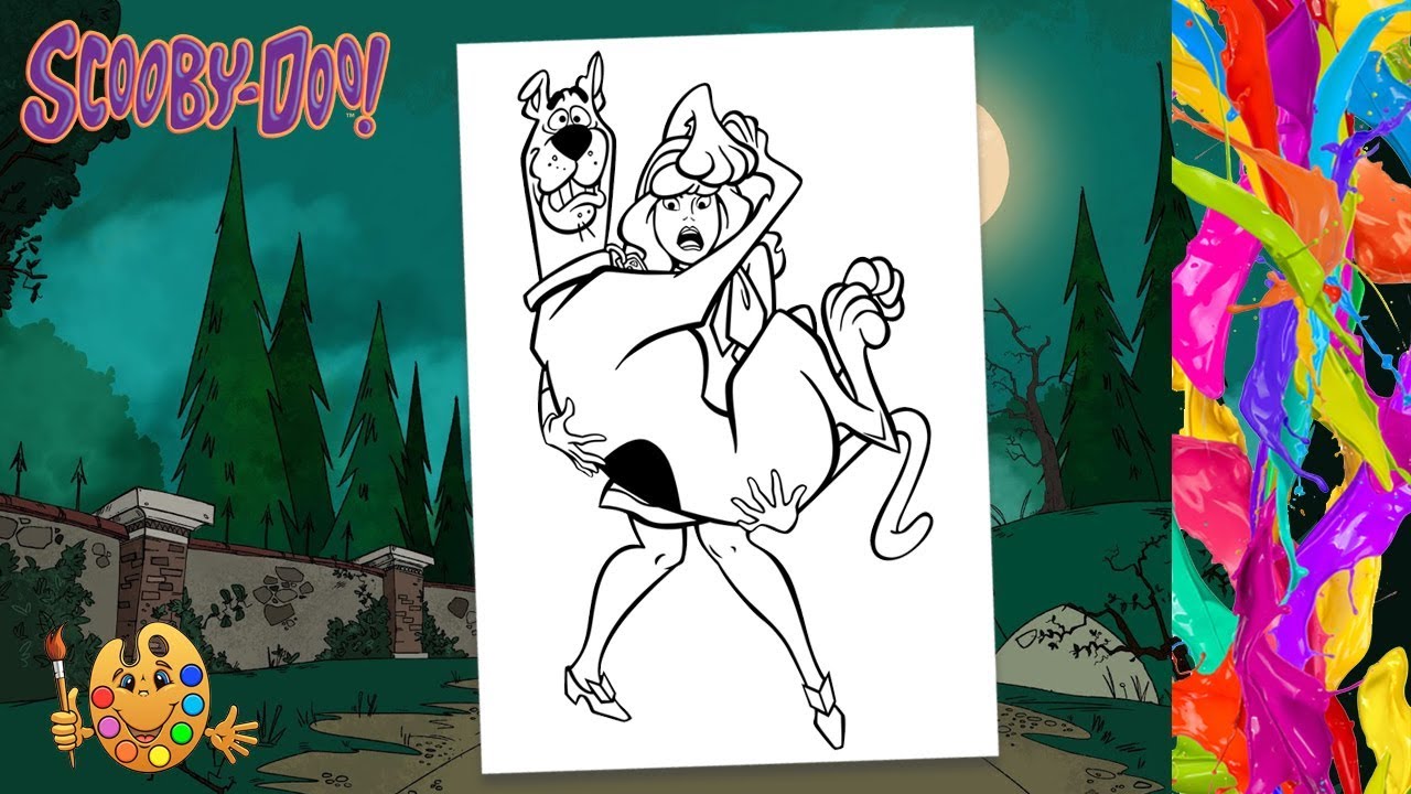 Coloring scooby doo scooby and daphne blake coloring pages coloring book