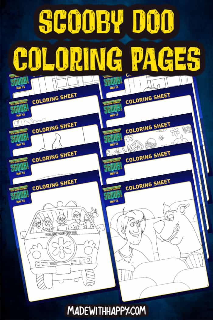 Free printable scooby doo coloring pages for kids