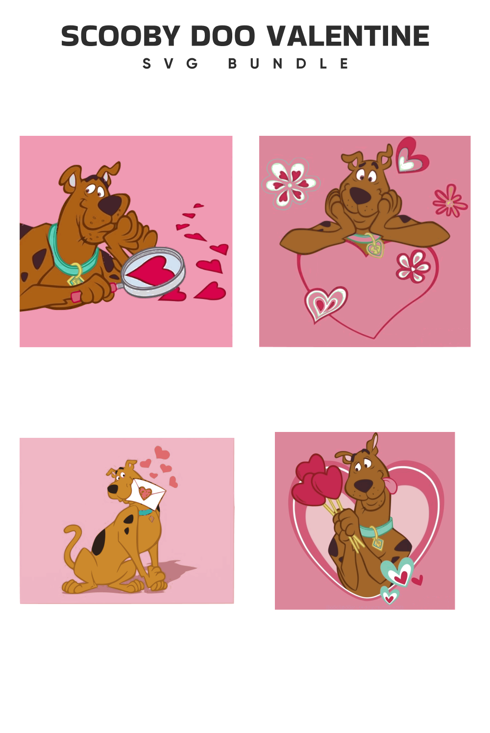 Scooby doo valentine svg â