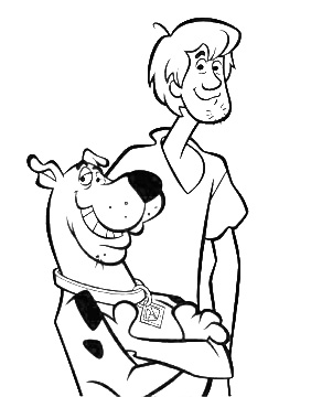Shaggy rogers coloring book printable and online