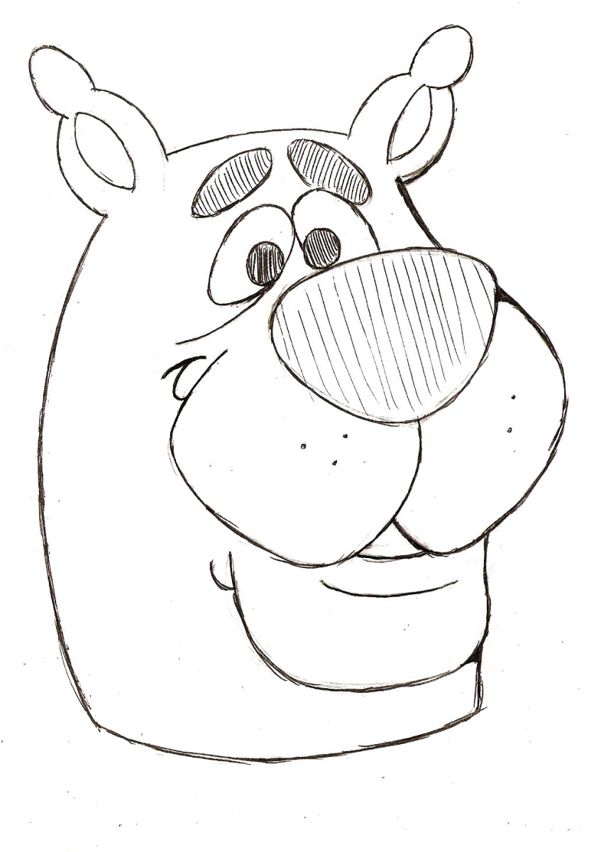 Quick guide to drawing scooby