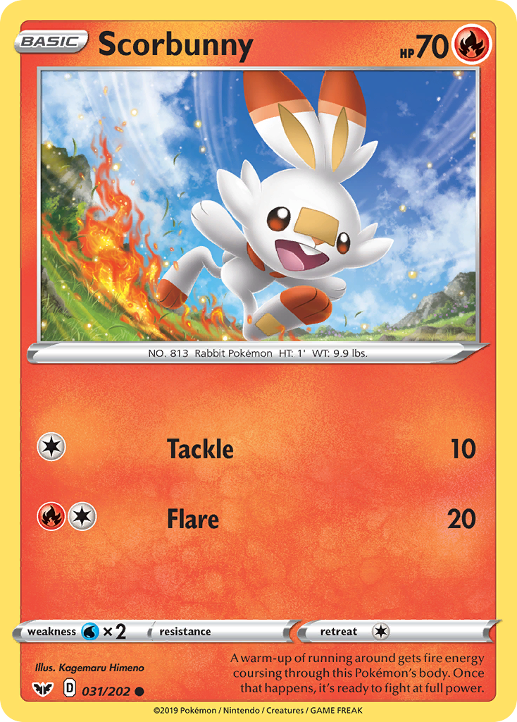 Scorbunny sword shield base set