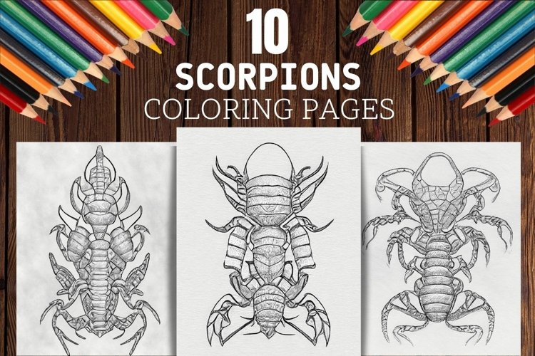 Scorpions coloring pages