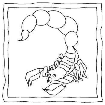 Scorpion coloring pages scorpion coloring pages by abdell hida
