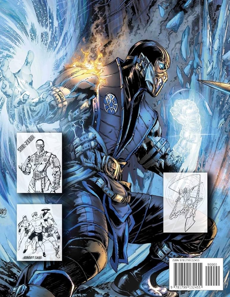 Mortal kombat coloring book davis ryan books