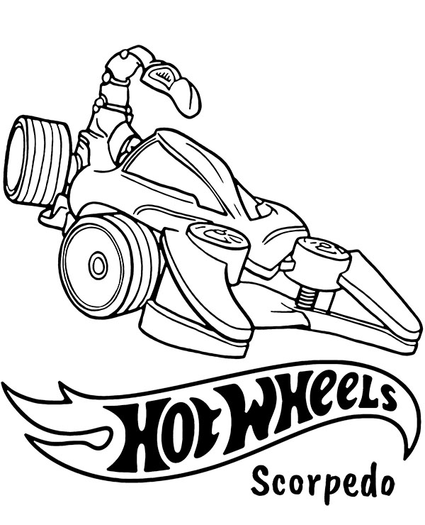 Print scorpedo coloring page