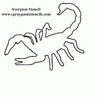Scorpion stencil