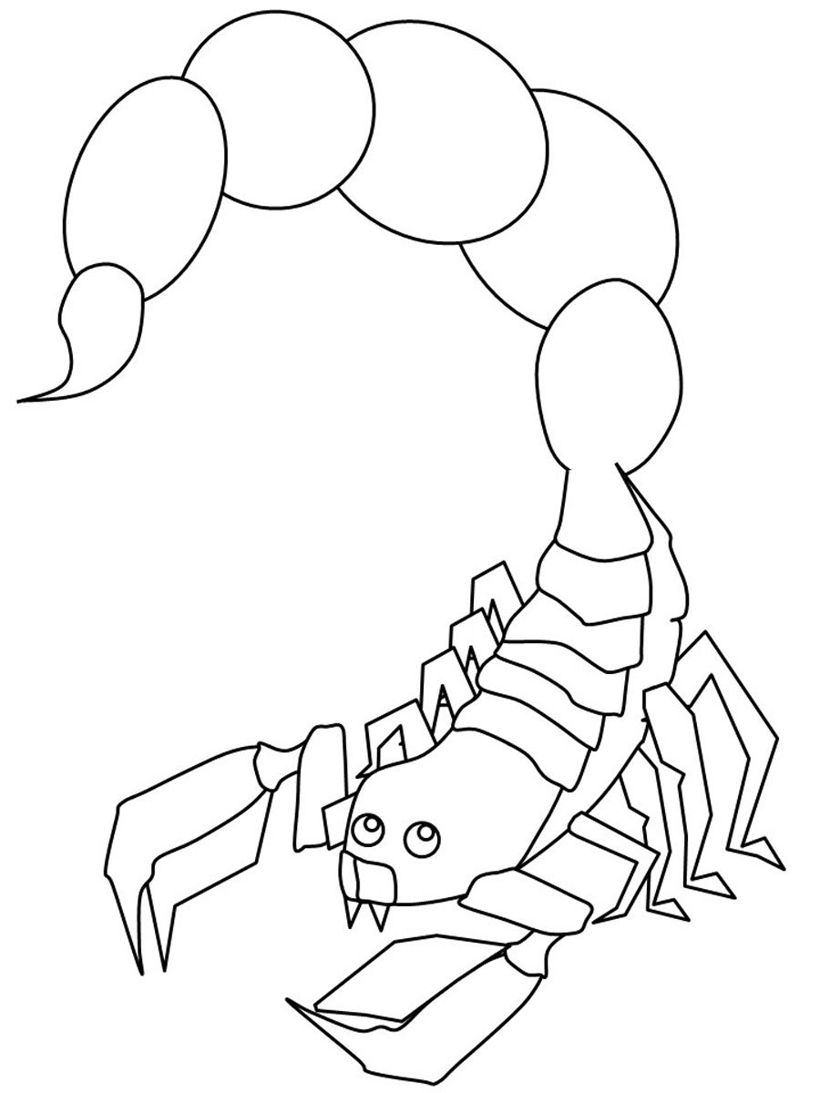 Free printable scorpion coloring pages for kids coloring pages to print animal coloring pages coloring pages