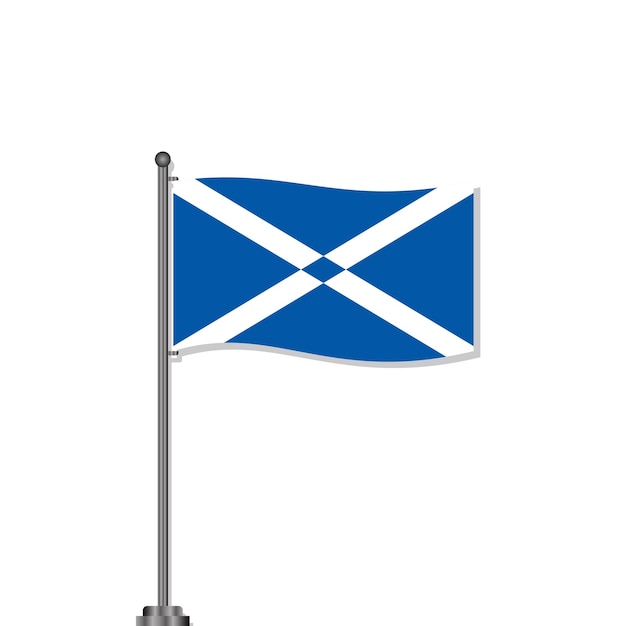 Premium vector illustration of scotland flag template