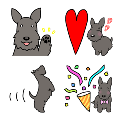 Dog emoji scottish terrier â emoji