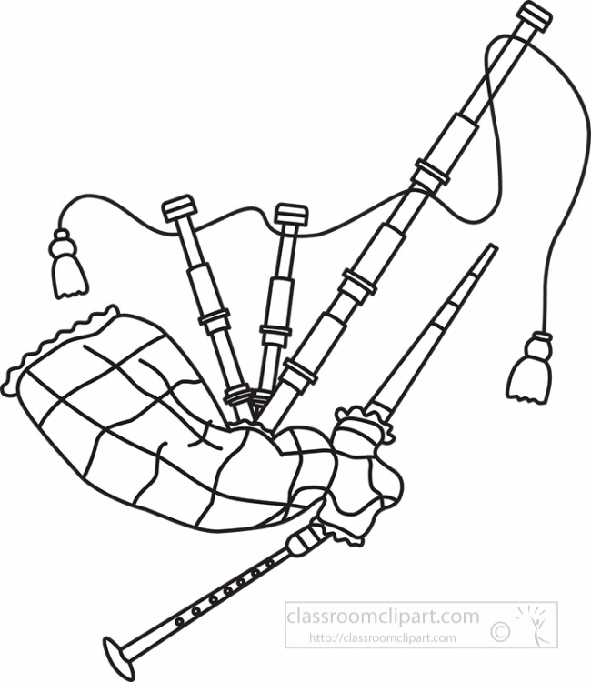 Music outline clipart